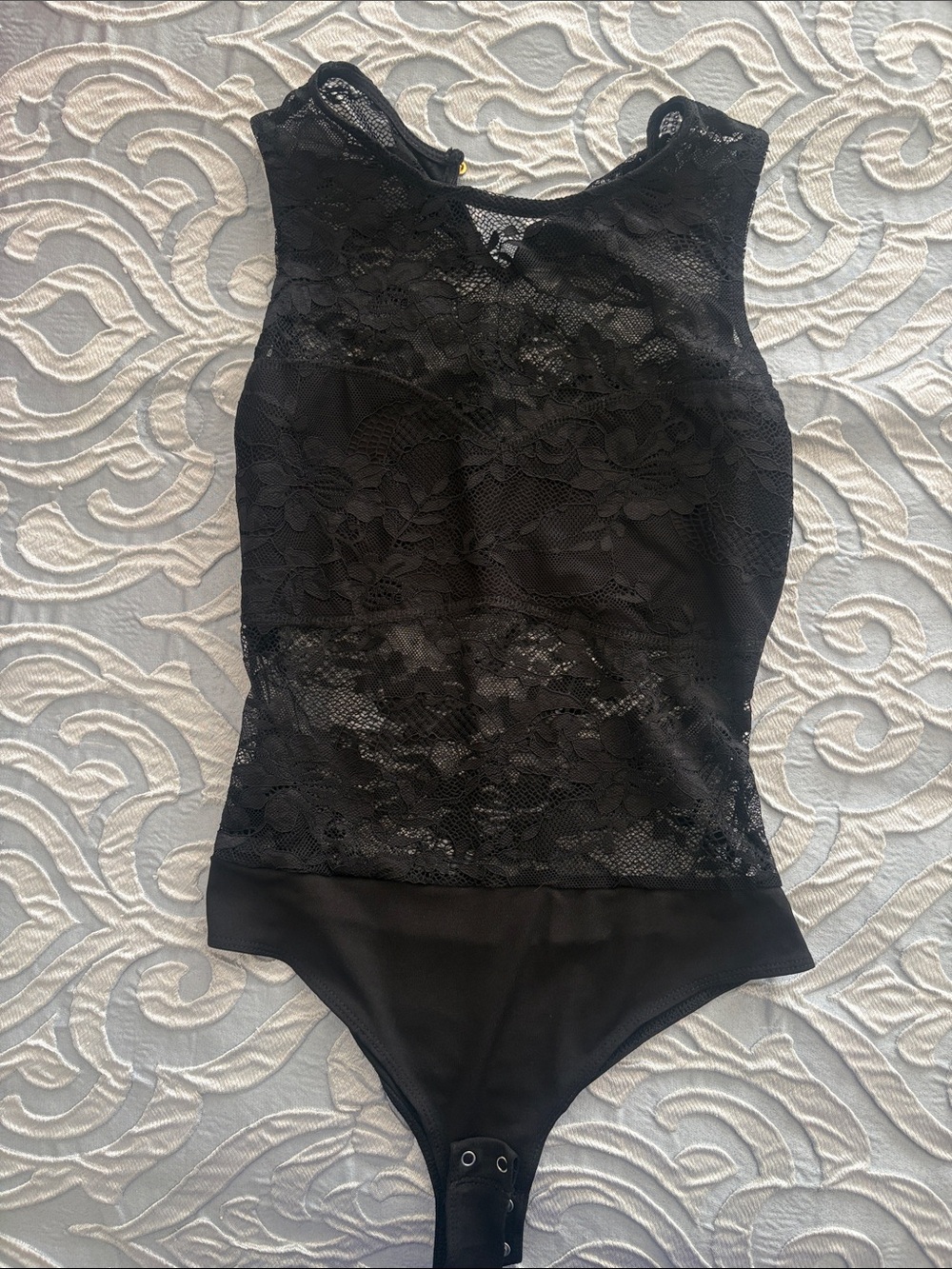 Dynamite Black Lace Sleeveless Bodice